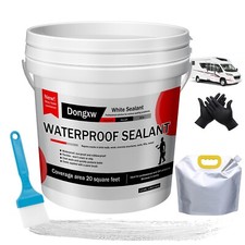 Self-Leveling Lap Sealant White, RV Roof Sealant for Camper Roof Repair, RV C...