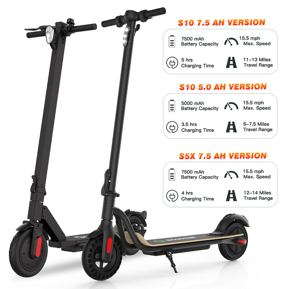 Adult Electric Scooter E-scooter Portable Folding Safe Urban Commuter Long Range
