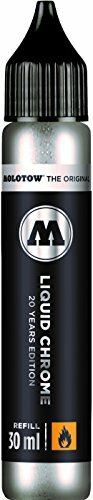 Molotow ONE4ALL Acrylic Paint Refill, Liquid Chrome, 30ml Bottle, 699.080 1 each