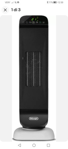 Termoventilatore Stufa elettrica Ceramica 2000W Autoscillante De Longhi HFX25S20 - Foto 2 di 10