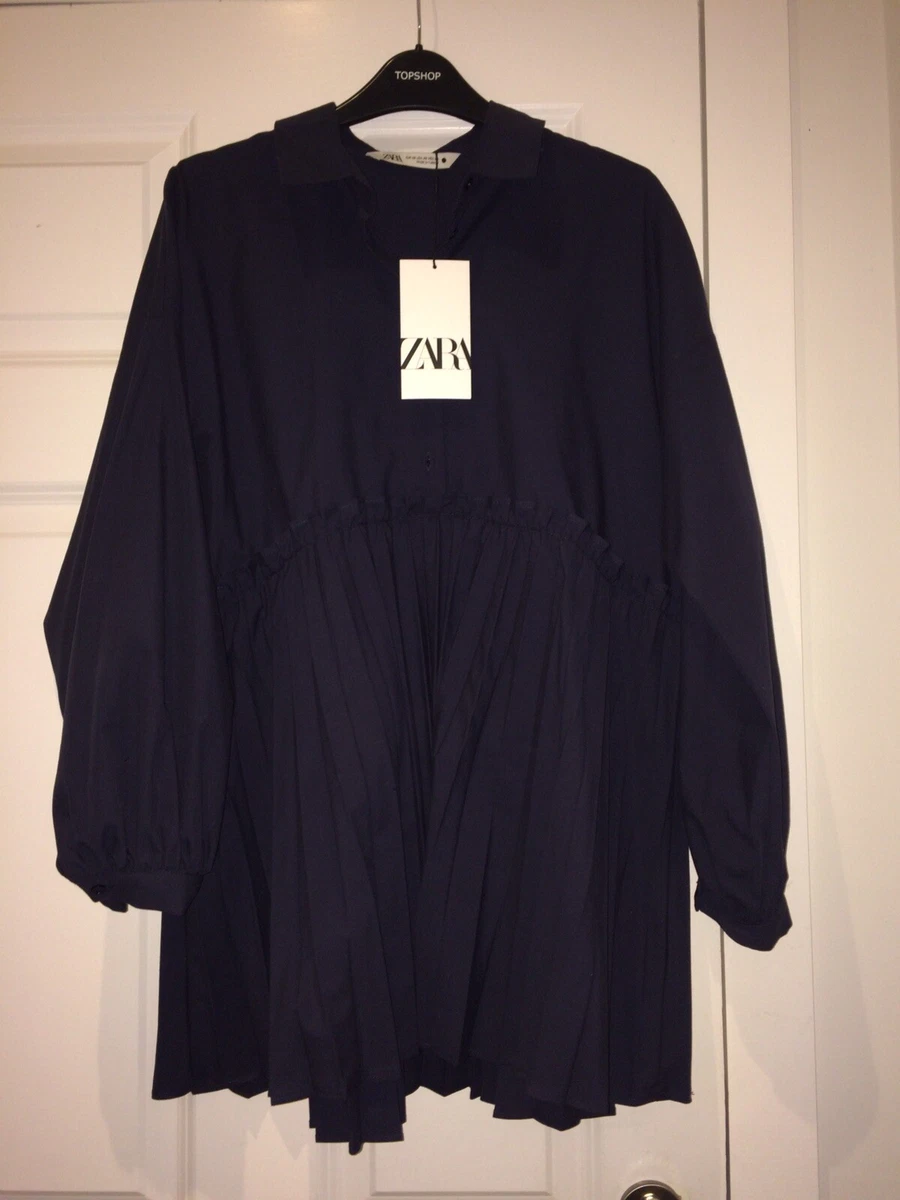 Topshop pleated mini shirt dress sales