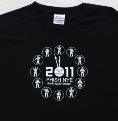 2011 PHISH NEW YEARS EVE TIME FOR THE MEATSTICK CONCERT T-Shirt XL rock tour