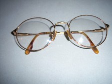 VTG WMS Designer SANTA FE EYEWORKS GOLD WIRE FRAME PRESCRIPTION EYE GLASSES