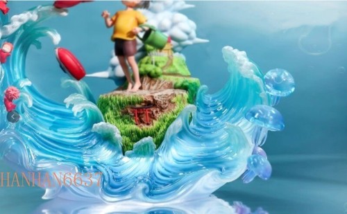 New Ponyo Sōsuke Ponyo on The Cliff Figure Statue Model Recast Gift 34cm PVC - Picture 6 of 7