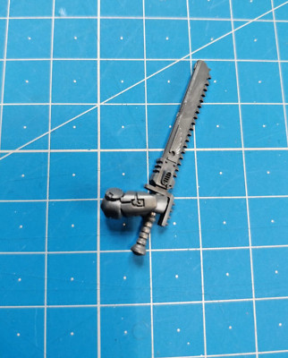 Captain Gravis Bits Right Raised Chainsword Primaris Space Marines 40k Bitz