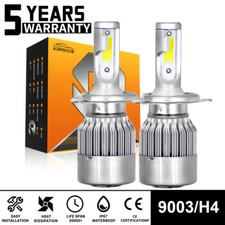 For Honda CR-V 1997-2003 2004 Front LED Headlight Bulbs Dual High Low Beam Lamp