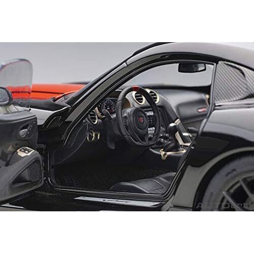 AUTOart 1/18 DODGE VIPER 1:28 Edition ACR Black / Red Stripes 71732 w/ Tracking - Picture 5 of 10