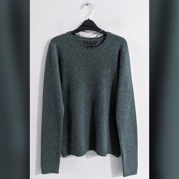 Women Tahari Sweater Turquoise Cashmere 34 / XS /