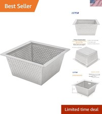 Stainless Steel Floor Sink Top Hang Basket Strainer Sink Drain Cover 10  x 10...