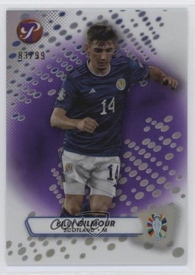2023 Pristine Road to UEFA Euro 2024 Purple Refractor 83/99 Billy Gilmour 11ng