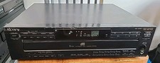 Vintage 1992 Sony CDP-C525 5 Disc CD Changer Player Digital Audio Black Tested 