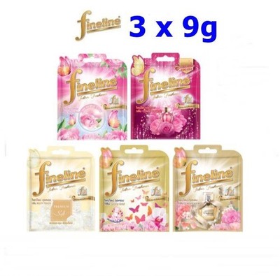 Pack of 3 Fineline Scented Sachets Fragrance diffuser to reduce odors drawers