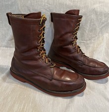 VTG THE RAND SHARPSHOOTER Moc Toe Hunting Work Boots Mens US 12 RARE EXCELLENT