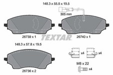 TEXTAR Bremsbeläge Satz Hinten für FIAT Ducato Kastenwagen (250, 290) 2673901