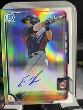 2015 Bowman #BCAP-EH Eric Haase Chrome Prospect Autographs Refractor #/499 (A5)