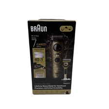 Braun All-in-One Series 7 Camo Edition Waterproof Trimmer Kit Camouflage Green