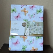 Colordrift New Tablecloth 60  x84  Butterflies Spring Colorful