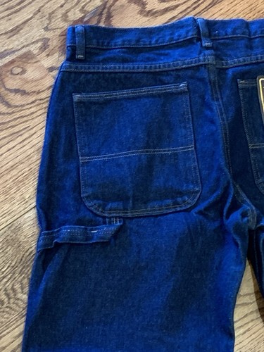 Wrangler Rustler Denim Jeans Boys Youth 18 Husky Relaxed Carpenter Hard Playing - Picture 12 of 16