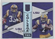 2017 Donruss Elite College Ties Jeremy Hill Leonard Fournette #3 0b3