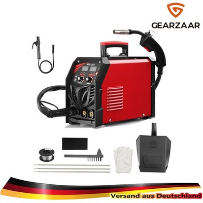 3in1 Schweißgerät Gas & Gaslos Vollsynergisch 250A MIG/MMA/TIG 220 V Tragbares