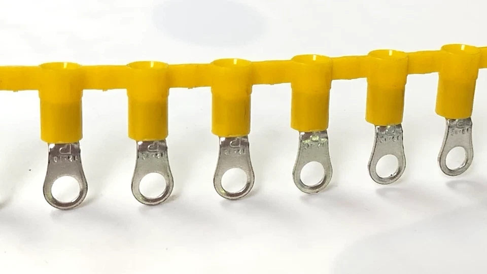 NEW 2K RL PANADUIT PV10-10RB-2K Ring Terminal,Yellow, Vinyl, 10-12 AWG, #10 Stud - Image 2 of 4