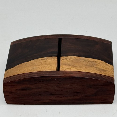 Jay O Boxes Handmade Wooden Decorative Jewelry Trinket Kingwood Blackwood Signed - Picture 15 of 15