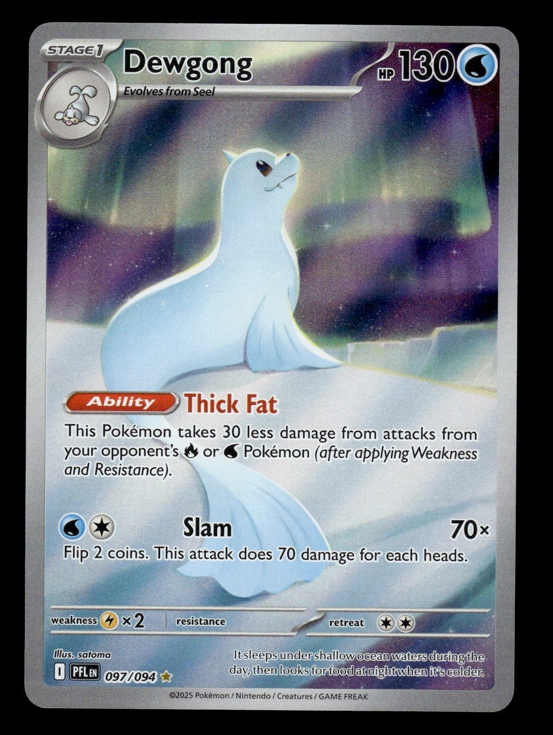 Pokemon Dewgong Holofoil Phantasmal Flames - 097/094