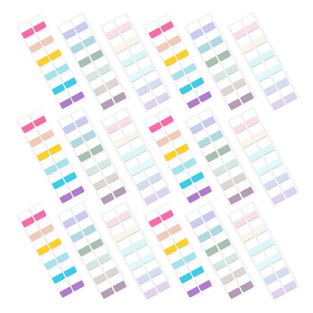  30 Sheets Index Tabs: Writable Sticky Book Tabs - Adhesive Index Labels For