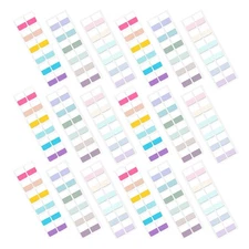  30 Sheets Index Tabs: Writable Sticky Book Tabs - Adhesive Index Labels For