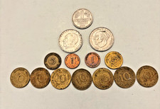Germany Mixed  lot of (14 )Vintage  Deutsche Mark, pfennig 1950-1985
