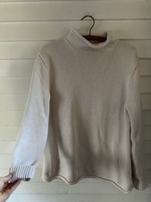J Crew Roll Neck Sweater 100 Cotton, Small