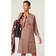 J. Jill Wearever Faux Suede Fit And Flare Dress Size Womens Large
