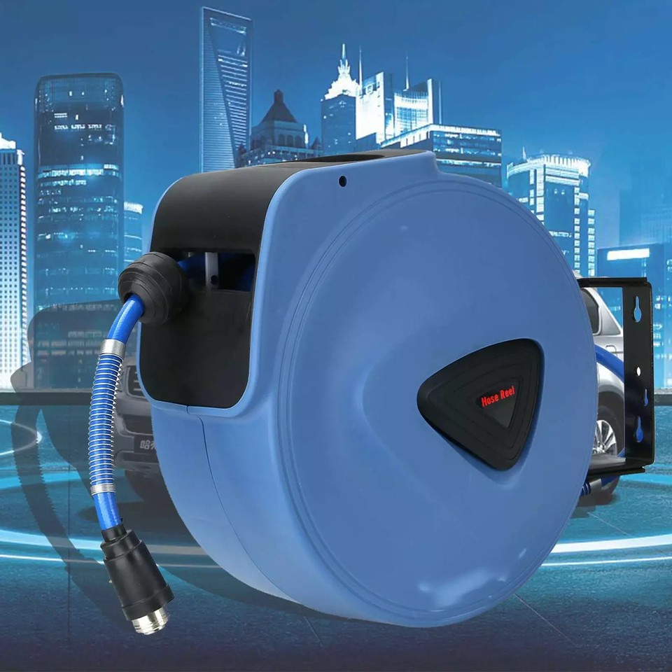 20m Air Hose Reel Auto Retractable Rewind Air Line Compressor Wall ...