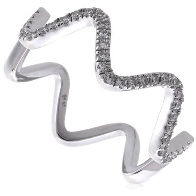 Diamanti Per Tutti Stardust White Diamond Embellished Ring