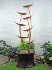 Autumn Copper Cascade Mains Powered Water Feature Garden Fountain Self Contained