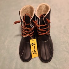 Seven 7 Hollis Duck Boots Womens Size 10 Black NWT