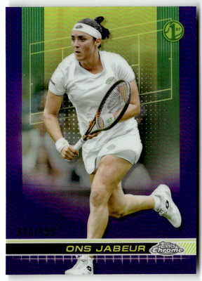 Topps Chrome 2024 Tennis No. 44 Ons Jabeur Purple Refractor 340/499
