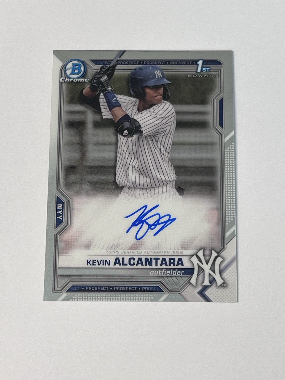 2021 1st Bowman Chrome Kevin Alcantara Auto CPA-KA New York Yankees Chicago Cubs