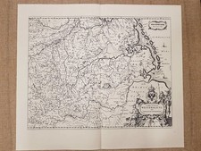 Carta geografica Circulus Westphalicus Germaniae Inferioris 1645 Blaeu Ristampa