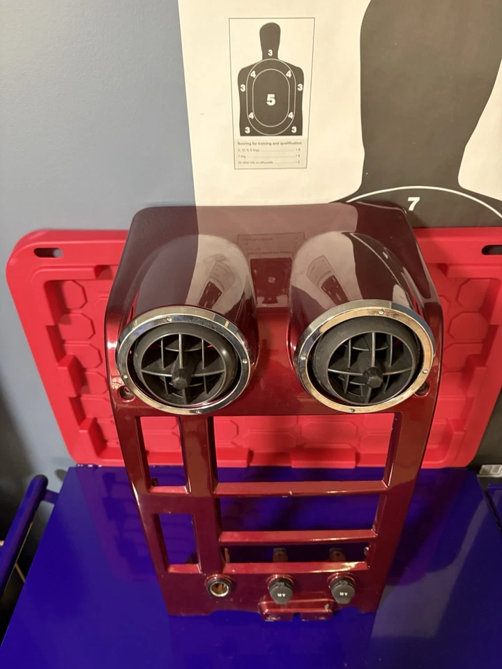 HUMMER H2 2003-2007 TABLERO RADIO BISEL MOLDURA PANEL CUBIERTA CON REJILLA DE VENTILACIÓN DE AIRE OEM Foto 2 de 3