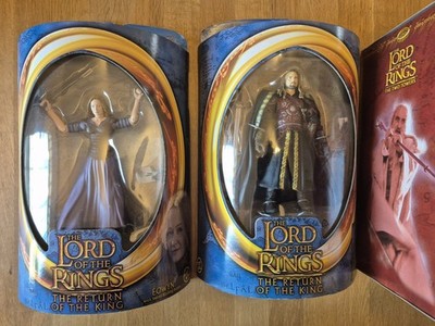 3 Herr der Ringe Figuren Eowyn Eomer Saruman Toy Biz Neu OVP