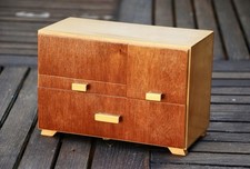 kleine Kommode als Zigarettenspender 50er 60er Jahre Sideboard Holz Aschenbecher
