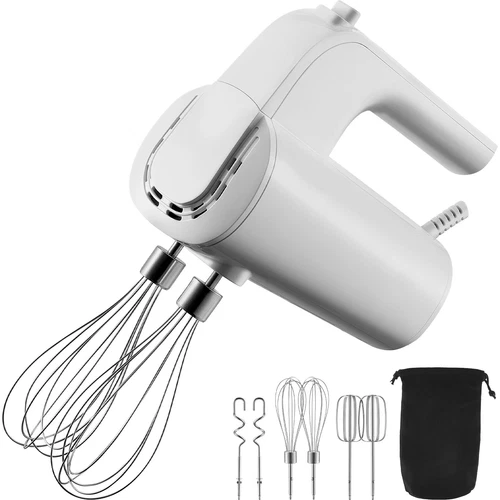 Digital Electric Hand Blender Mixer 5-Speed 200W Handheld Mixer Beaters