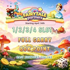 Mono-poly Go Fairytale Partners Event 🍄 Full Carry 80K⚡Fast Cheap 1/2/3/4 Slots