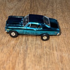 Auto World Thunderjet HO Scale Slot Car 1969 Chevrolet Nova SS Blue Chrome