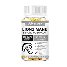 Mushroom Complex Supplement Capsules Mushrooms Lions Mane, Reishi, Chaga Maitake