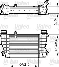 VALEO Ladeluftkühler für RENAULT