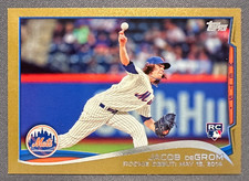 2014 Topps Update Jacob deGrom Rookie Debut Gold #/2014 #US-57 - Mets, Rangers