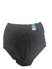 Vintage Mid Black Vanity Fair Granny Brief Size 6/M With Lace