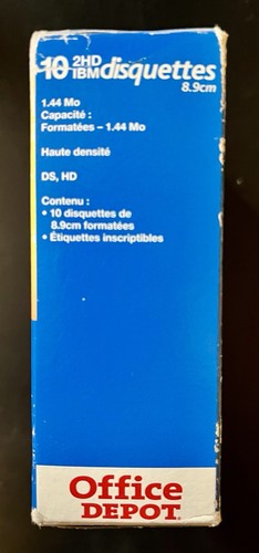 Office Depot Box mit 8 Disketten Disketten 2HD 3,5" IBM formatiert - Bild 3 von 4